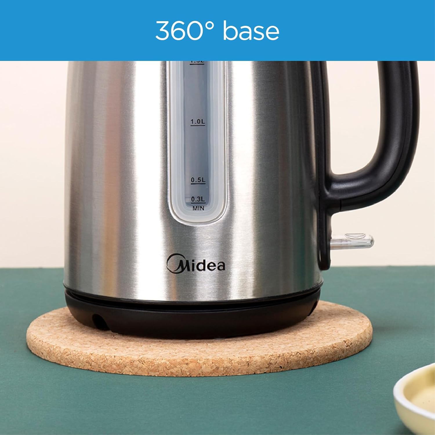 Midea Electric Kettle 1.7L Stainless Steel MK17S30D2 - Image 5